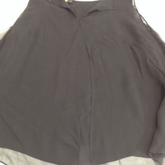 Kobi Halperin Satin Sheer Long Sleeve Blouse Black Silk Tania Blouse New Size XL - Picture 7 of 7